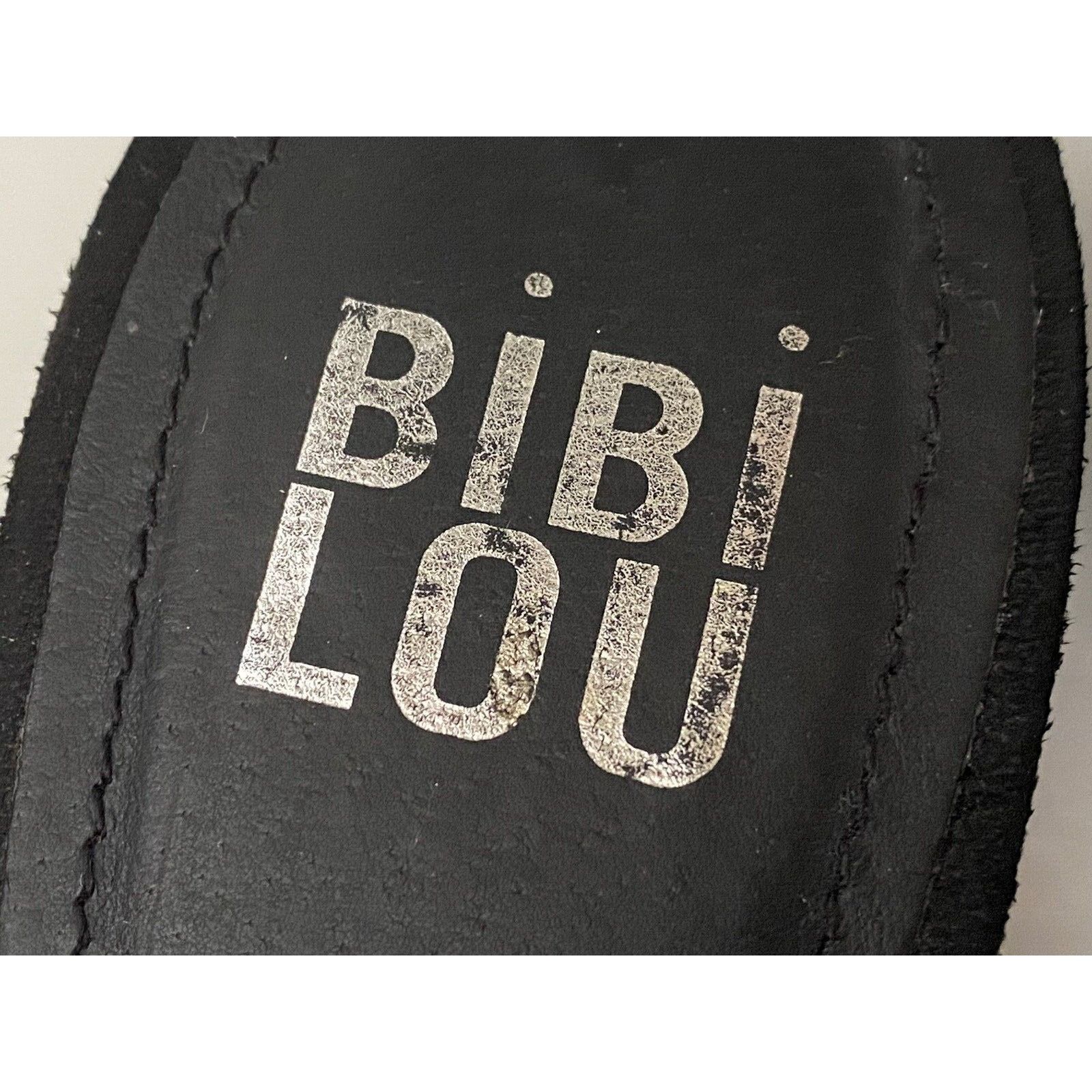 Vintage Bibi Lou Raffia Gem Jeweled Mule Slide Slip On Slipper Shoes Size US 6 / IT 36 - 10 Thumbnail