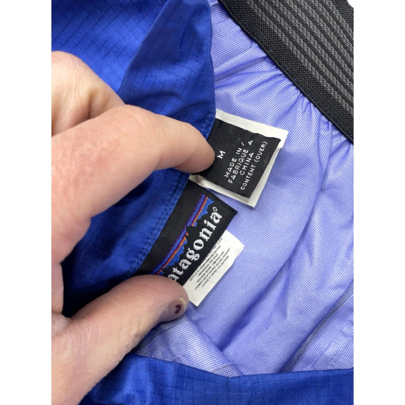 Patagonia VINTAGE Patagonia Super Pluma Gridman Jacket Pants Set 83490 Mens Medium Blue Nylon Full Zip Rain Coat 90s Outdoor Hiking Regular Mens Size US 31 - 7 Thumbnail