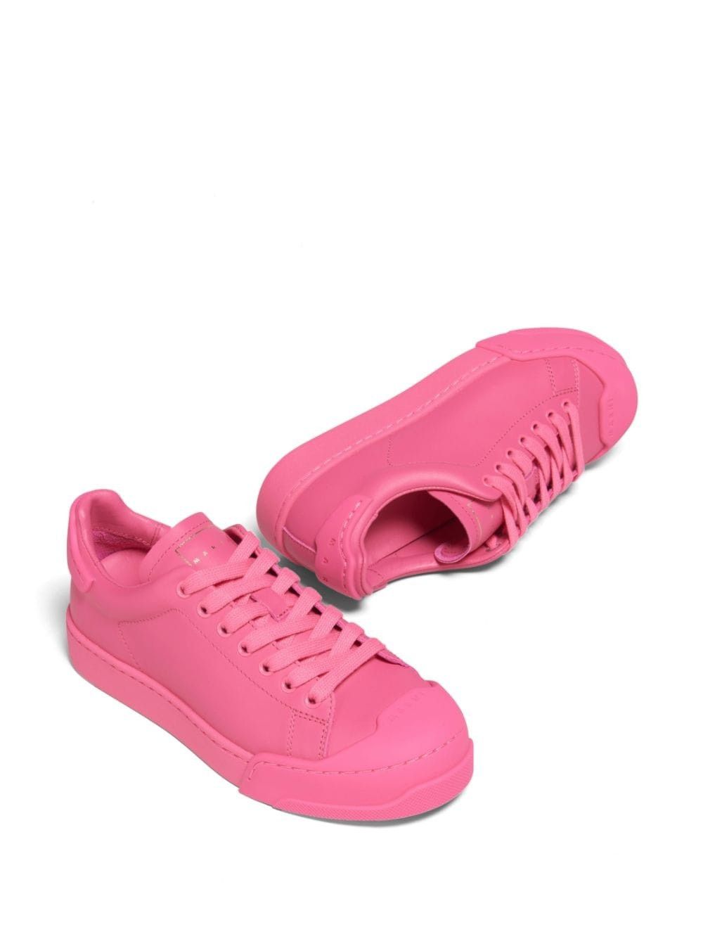 oc11z0525 Dada Low Top Leather Sneakers in Pink