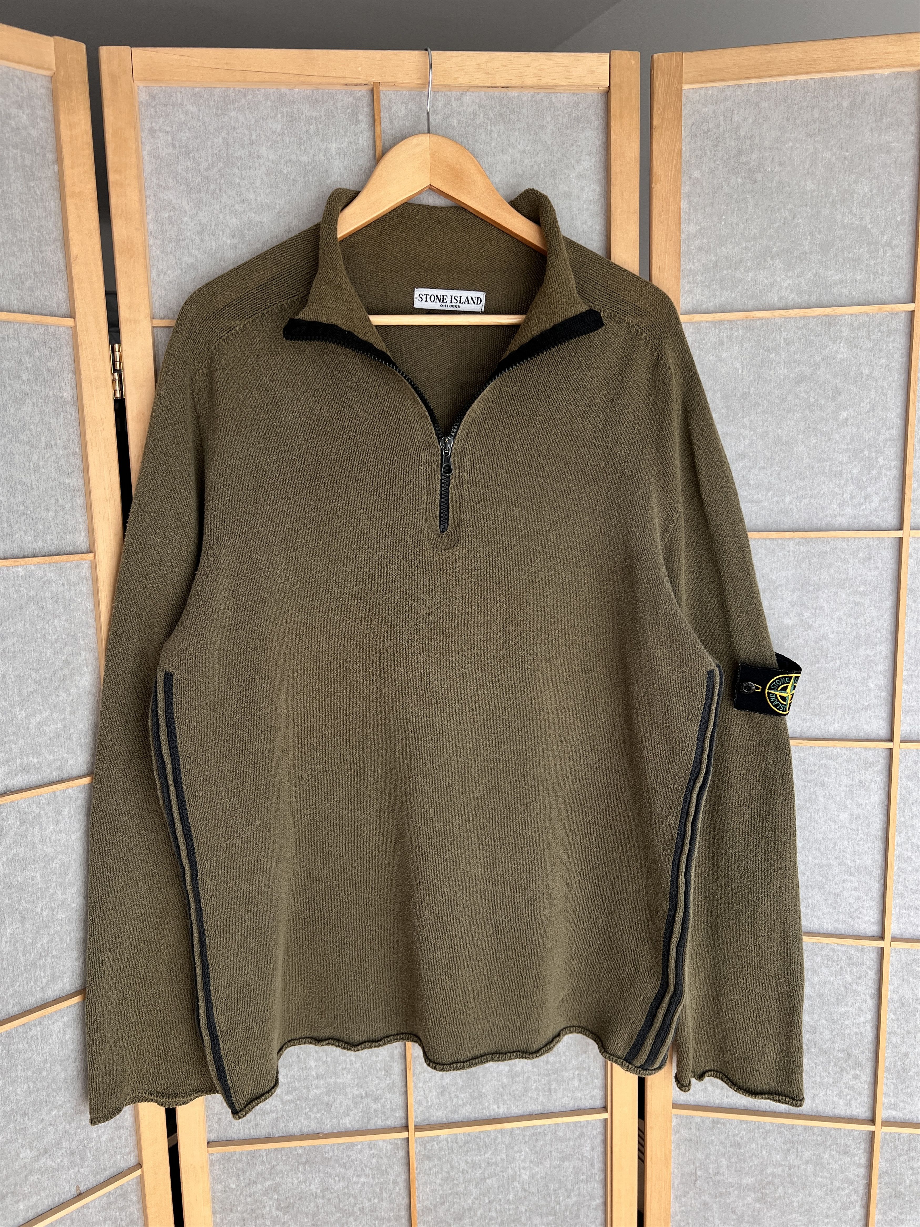 STONE  knit archive 00’s Stone Island stone island y2k archive chunky sweater tie dye | Grailed