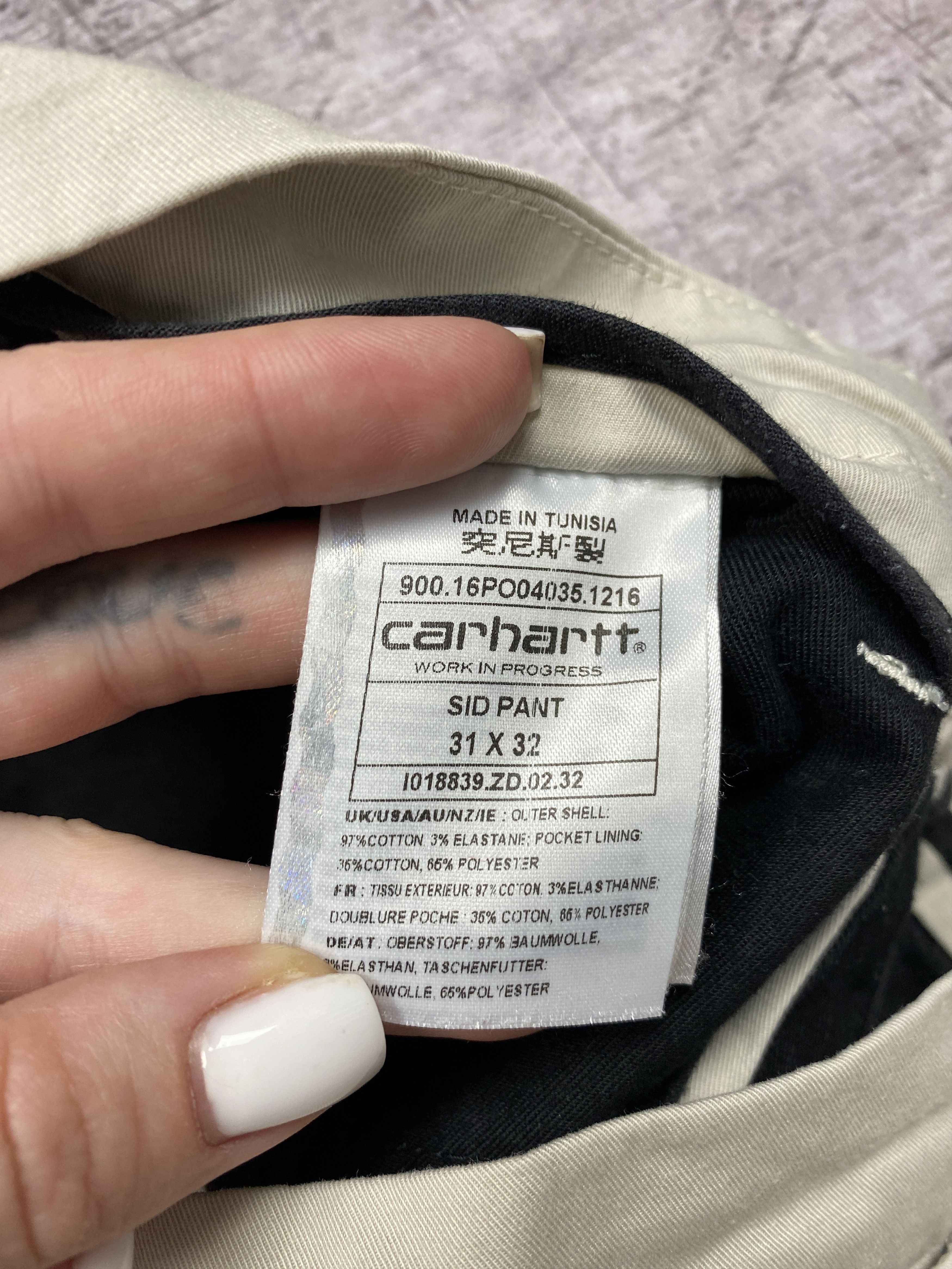 Carhartt Wip × Vintage Carhartt Wip Vintage Mens Sid Chino Pants Size US 31 - 10 Thumbnail
