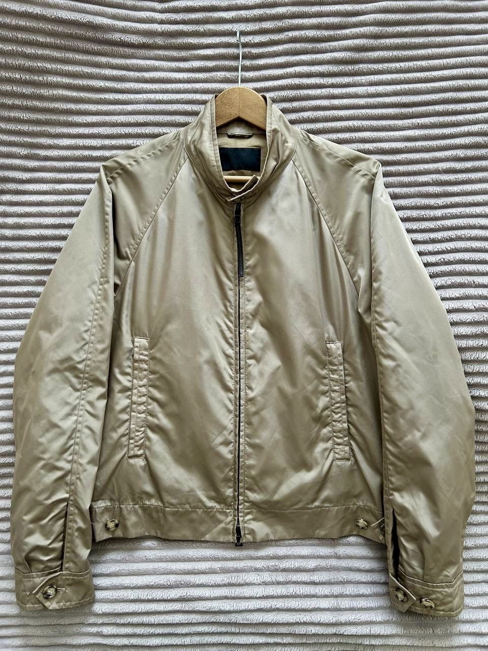 Prada 00’s Prada Vintage Nylon Metal Zip Bomber Jacket Size M Size US M / EU 48-50 / 2 - 3 Thumbnail