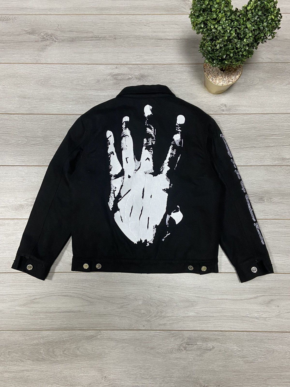 Revenge XXXTENTACION KILL WORK M JACKET BLACK big palm hand Size US M / EU 48-50 / 2 - 1 Thumbnail