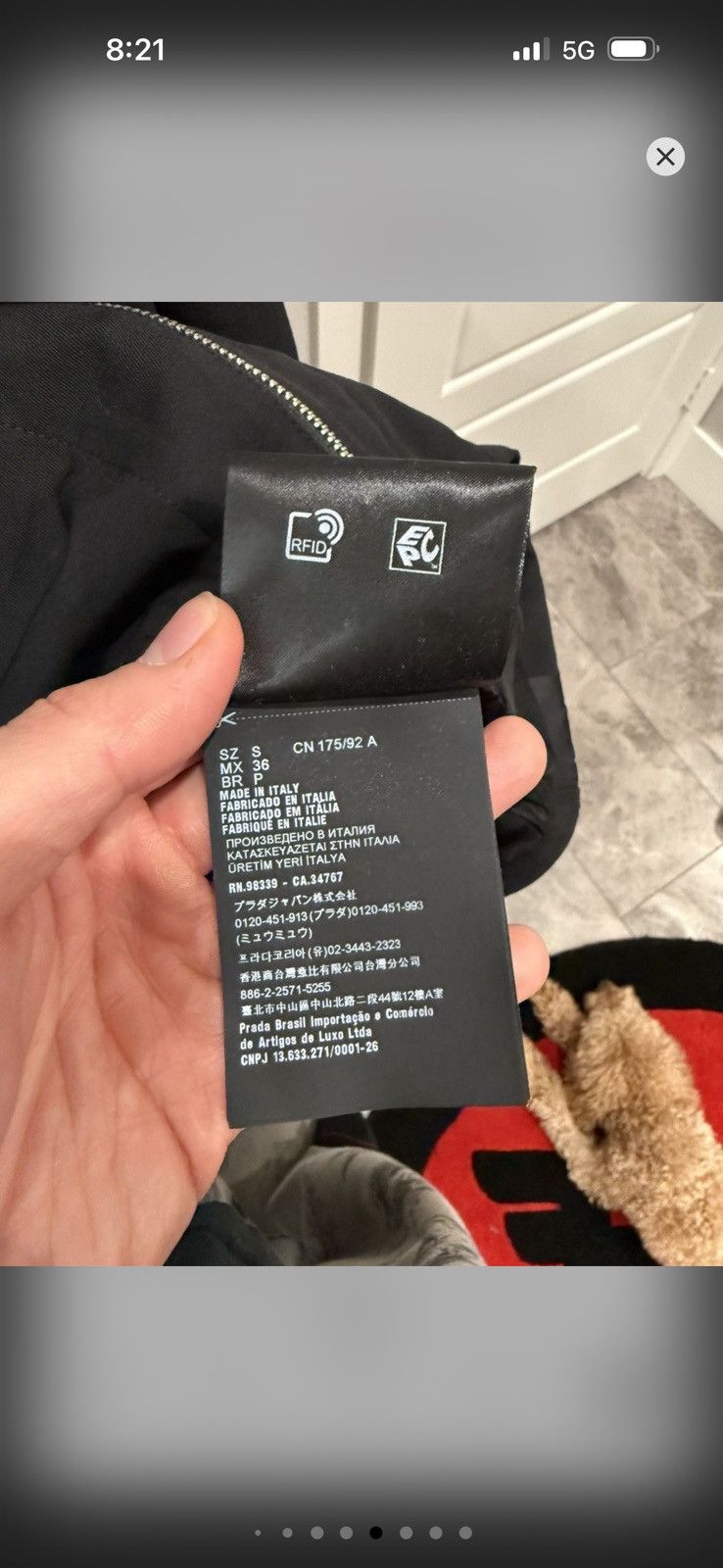 Prada PRADA | TRIANGLE LOGO ZIP HOODIE Size US M / EU 48-50 / 2 - 18 Thumbnail