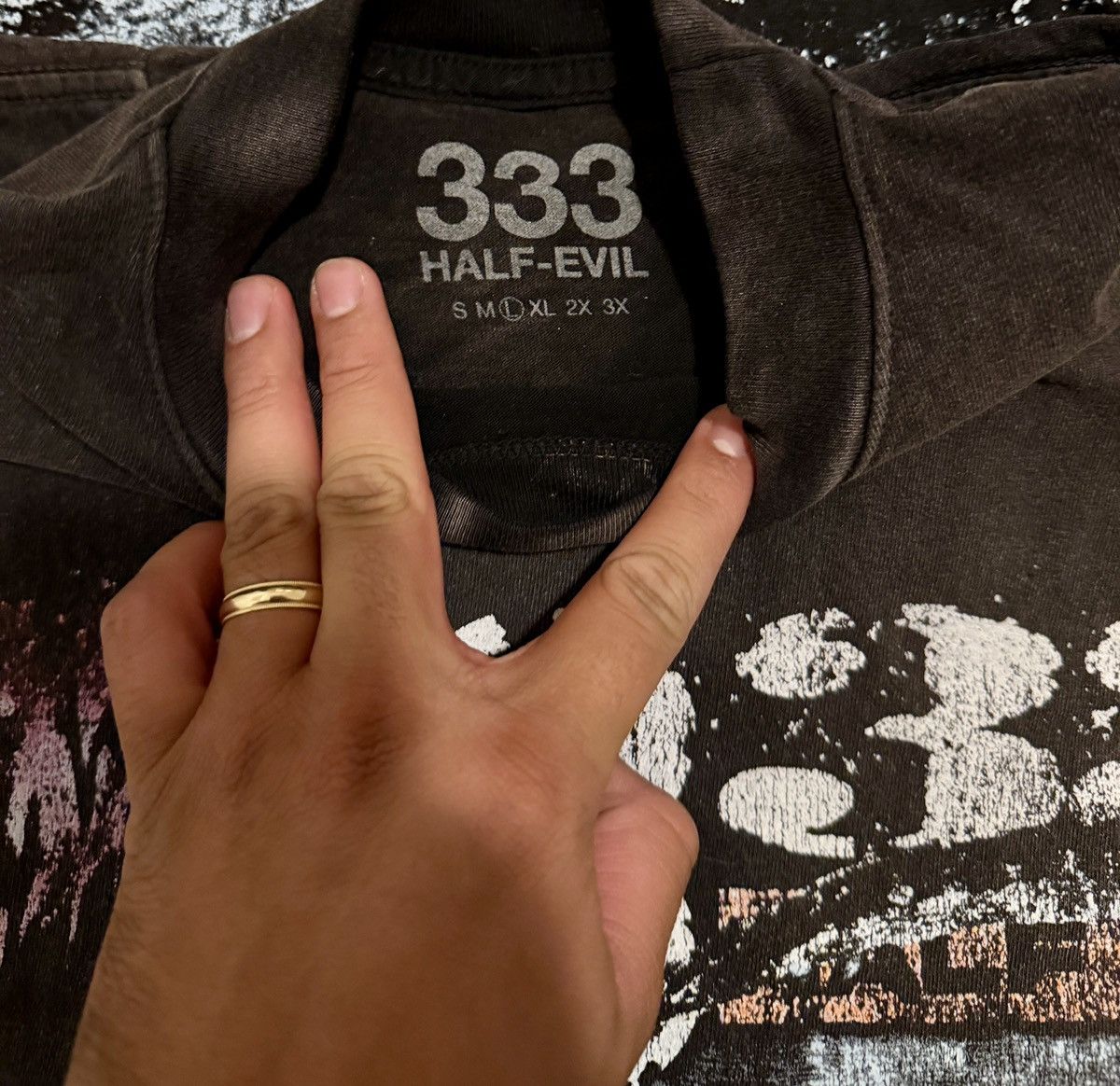 Half Evil Half Evil Records Tee. Size US L / EU 52-54 / 3 - 2 Thumbnail