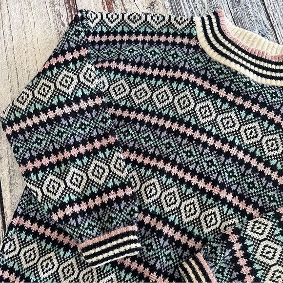 Vintage Vintage 80’s Clifton Place Geometric Patterned Sweater Size M / US 6-8 / IT 42-44 - 3 Thumbnail