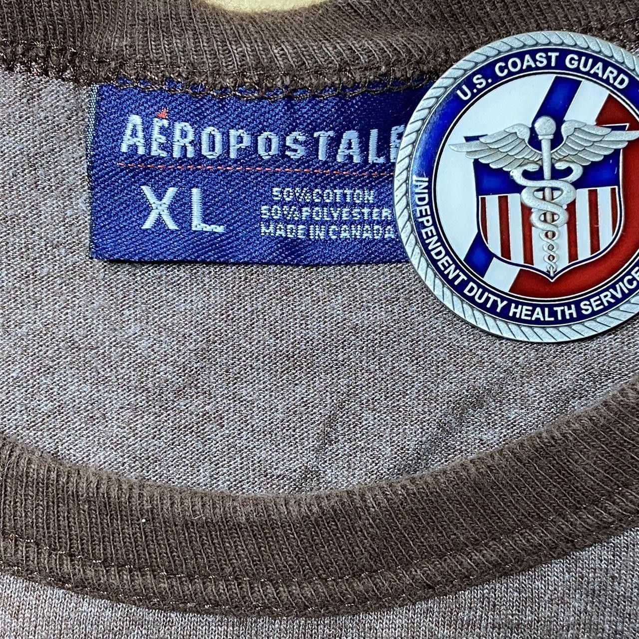 Aeropostale Vintage Aeropostale Athletics Brown Ringer Tee Size XL Size US XL / EU 56 / 4 - 3 Thumbnail