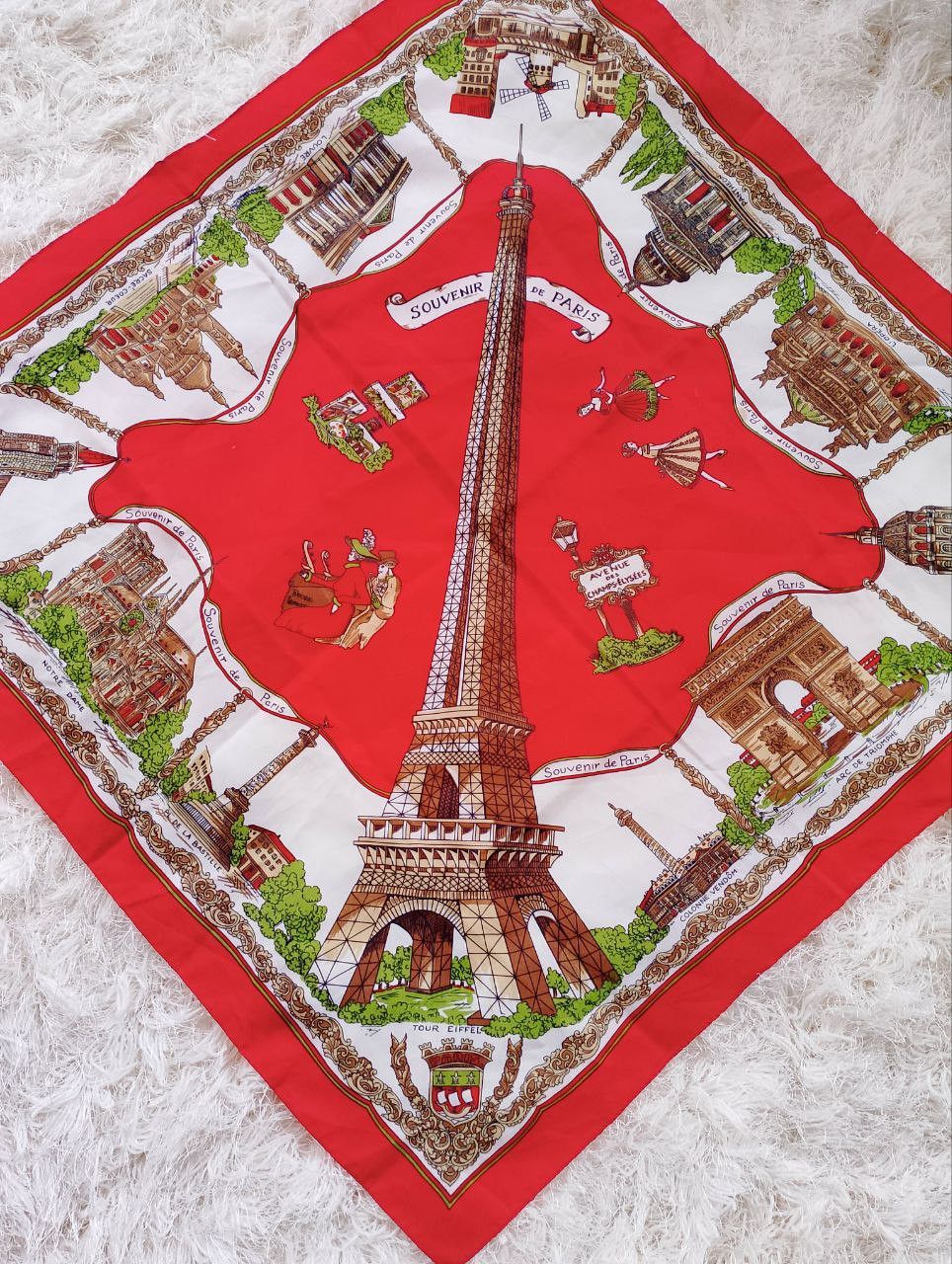 Vintage Vintage J D'Ormont Paris "Eiffel Tower & Scenes of Paris" Size ONE SIZE - 2 Thumbnail