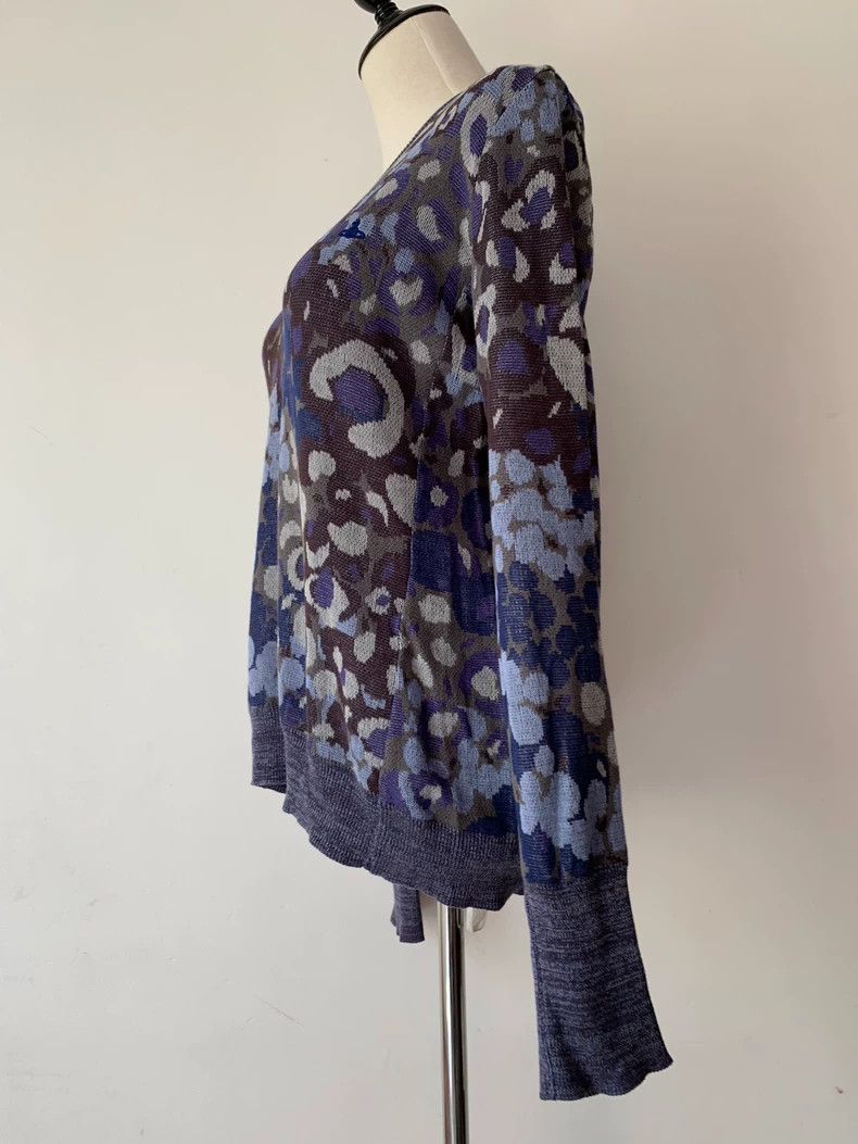 Vivienne Westwood Vivienne Westwood Blue leopard print knit top Size M / US 6-8 / IT 42-44 - 3 Thumbnail