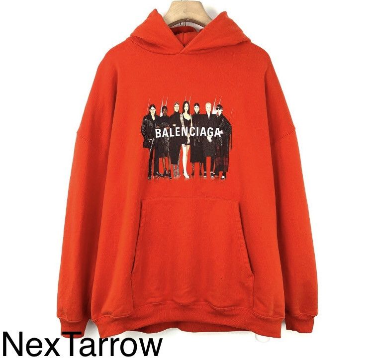 Balenciaga Balenciaga Orange Band Portrait Hoodie2412-Nextarrow Size US S / EU 44-46 / 1 - 1 Thumbnail