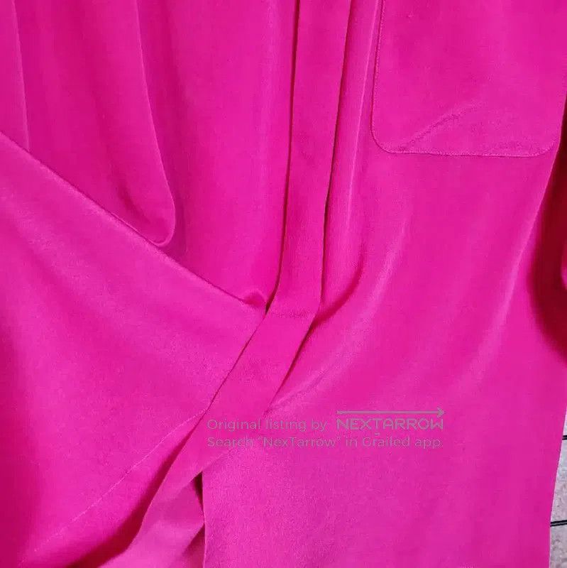 Dior Dior Pink Silk Dot Long Sleeve Blouse . Size M / US 6-8 / IT 42-44 - 9 Thumbnail