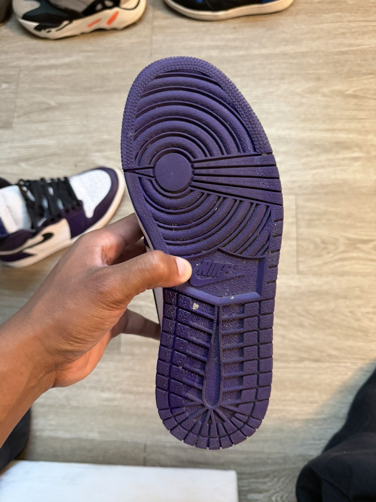 Jordan Brand Air Jordan 1 Court Purple Size US 8.5 / EU 41-42 - 10 Thumbnail
