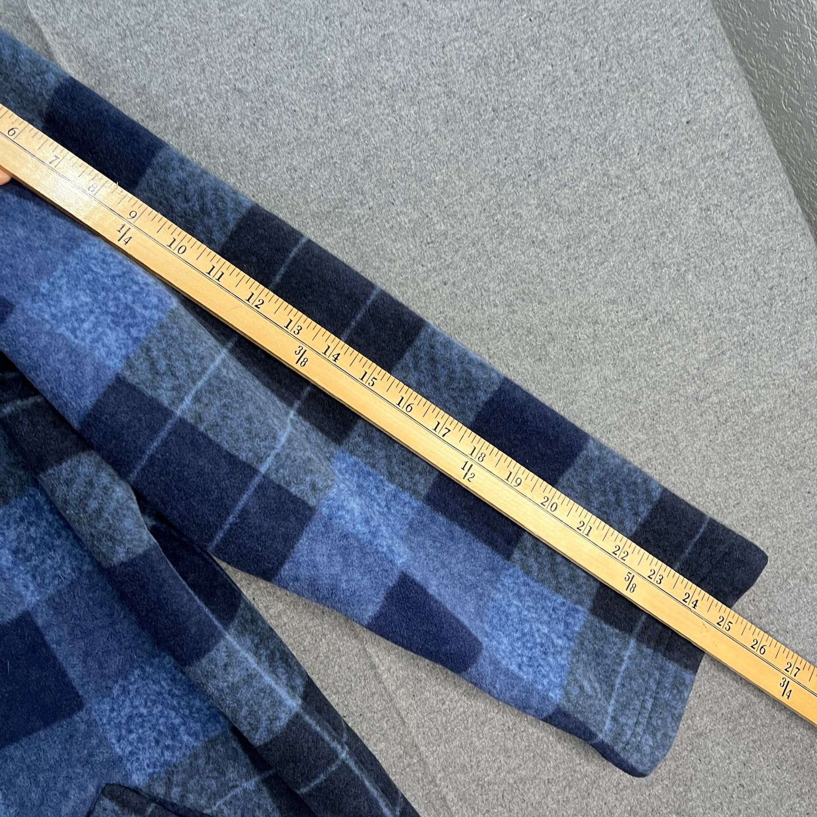 Other Denim & Co. Plaid Print Sherpa Lined Fleece Zip & Snap Size XL / US 12-14 / IT 48-50 - 5 Thumbnail