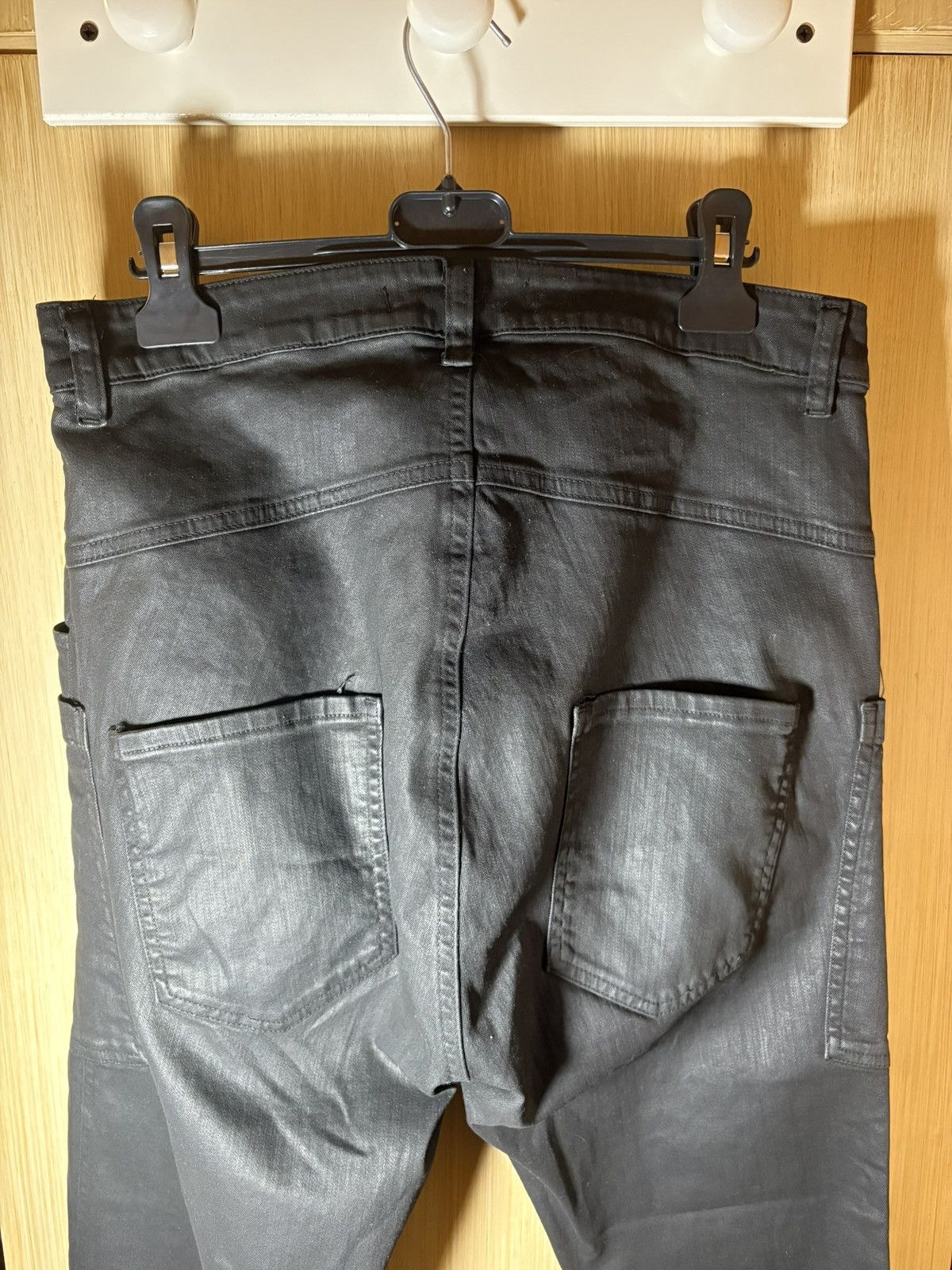 Nostra Santissima NOSTRASANTISSIMA Coated Cargo Trousers 48 Size US 32 / EU 48 - 5 Thumbnail