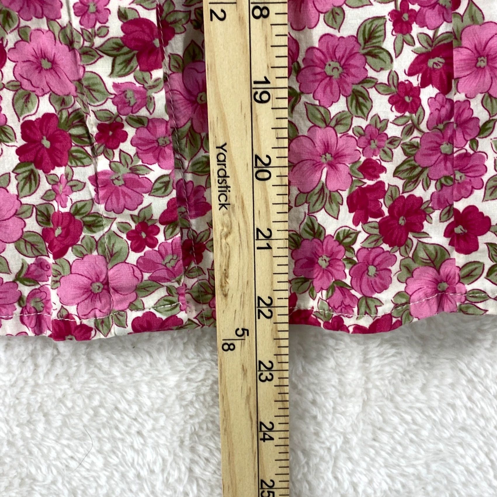 Pinko Caribbean Joe Shirt Womens Petite Large PL Pink Floral Button Up Long Sleeve Size L / US 10 / IT 46 - 4 Thumbnail