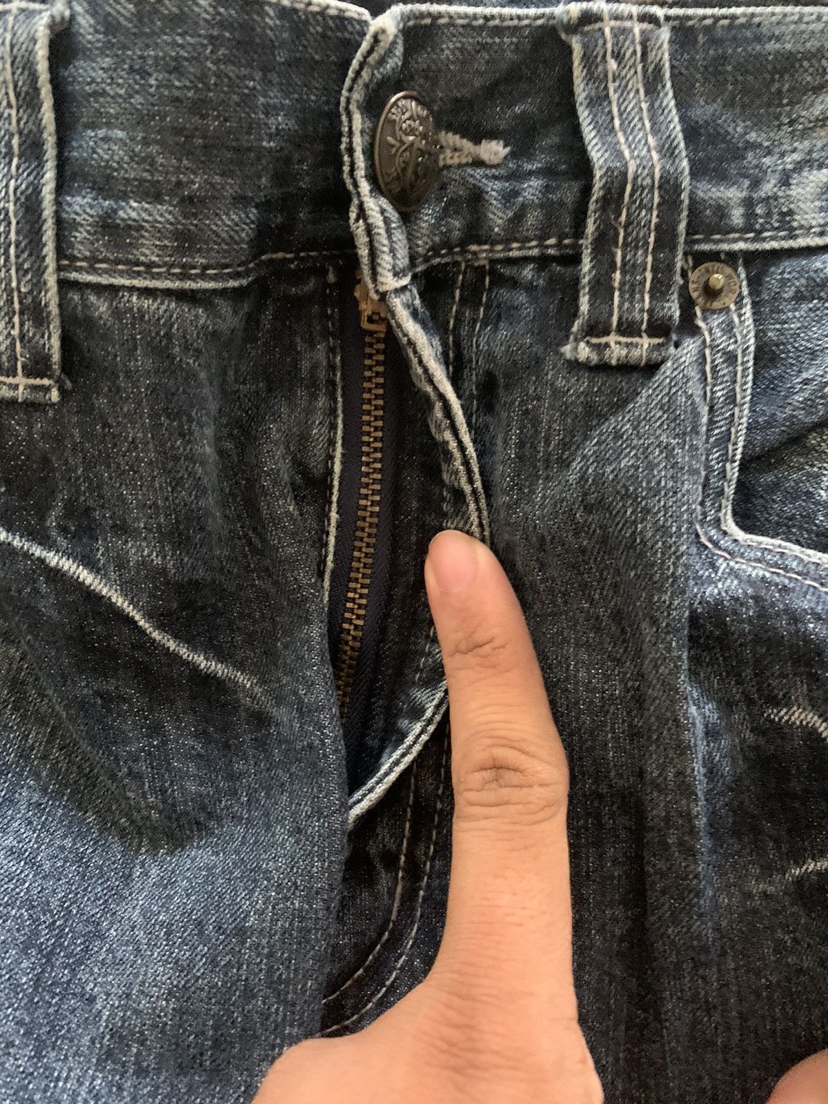 Japanese Brand FLARE SORRIDERE SICK WHISKERED WASHED JAPANESE GRUNGE Size US 33 - 5 Thumbnail
