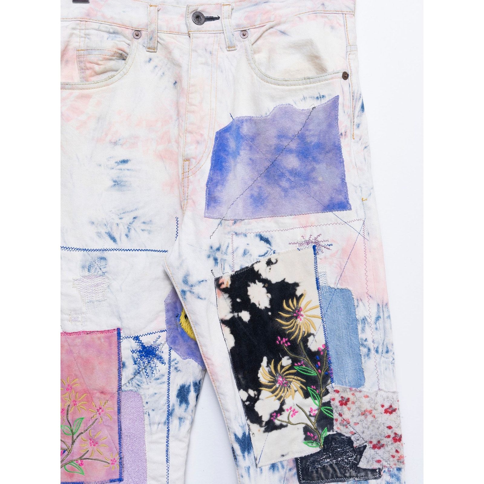 Kapital 12Oz Denim 5P Okabilly Gypsy Ashbury Tie Dye Jeans Size US 34 / EU 50 - 2 Thumbnail