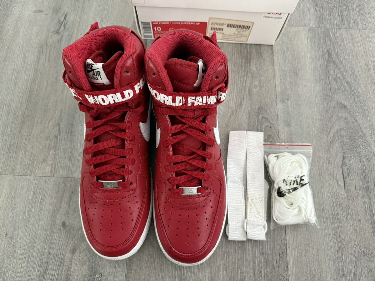 Nike × Supreme Air Forcr 1 High Supreme SP Size US 10 / EU 43 - 14 Thumbnail
