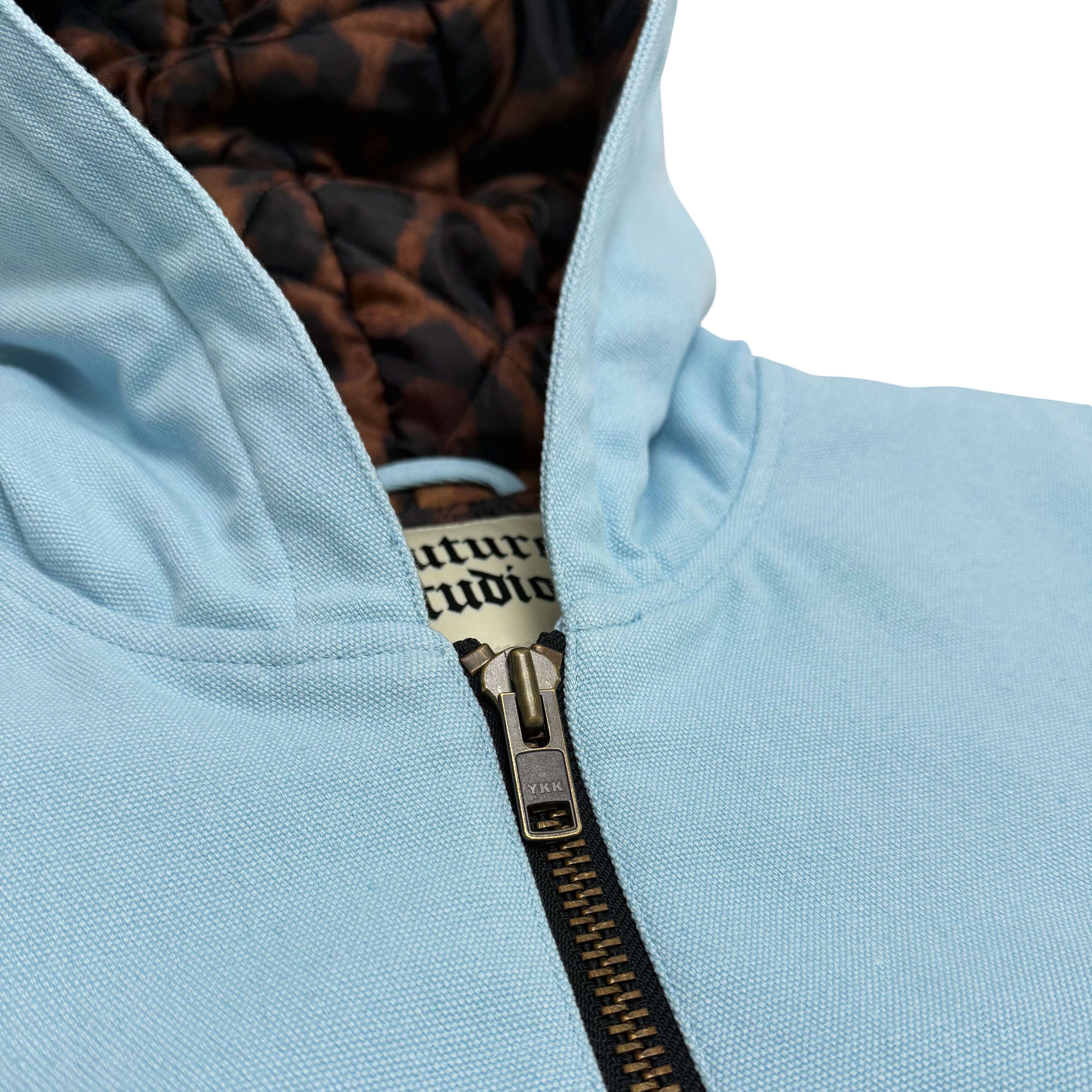 Carhartt Suture Studios 16oz Duck Canvas Work Jacket Ice Blue Leopard Size US XL / EU 56 / 4 - 5 Thumbnail