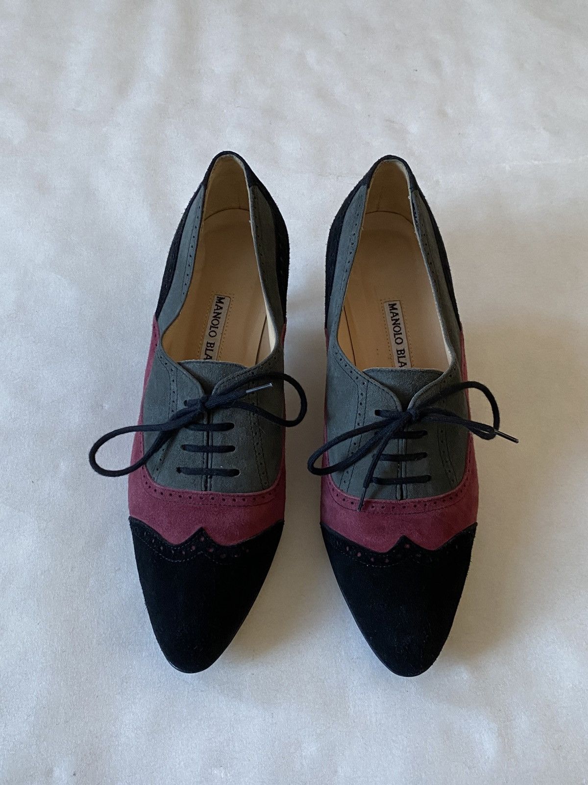 Manolo Blahnik Manolo Blahnik Lace Up Y2K Heels Shoes Size US 7.5 / IT 37.5 - 5 Thumbnail