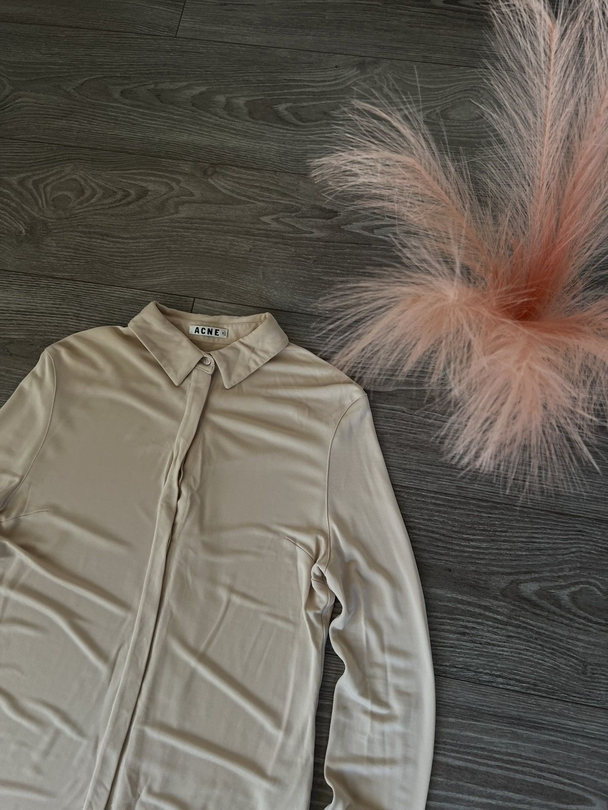 Acne Studios ‼️Vintage Acne Studios SS13 Sloan Jersey Viscose Blouses‼️ Size XS / US 0-2 / IT 36-38 - 4 Thumbnail
