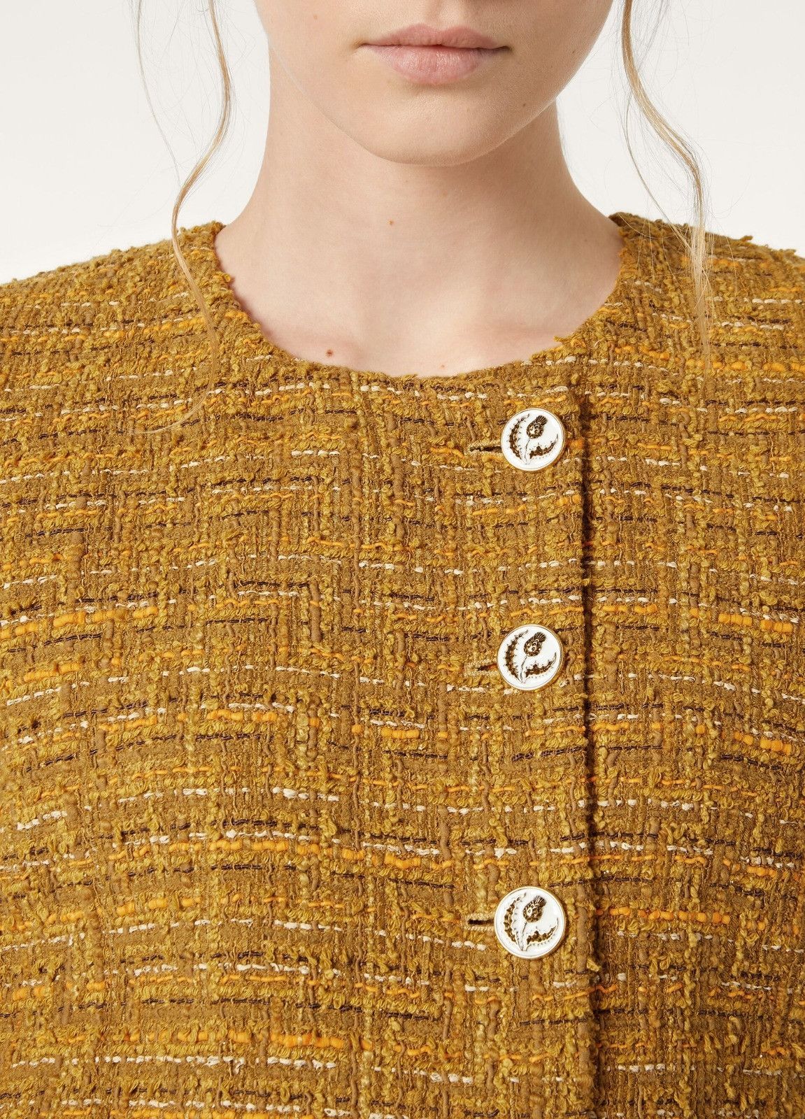 Loro Piana o1srvl11e0526 FAP0340 Adele Jacket in Yellow Size M / US 6-8 / IT 42-44 - 3 Thumbnail