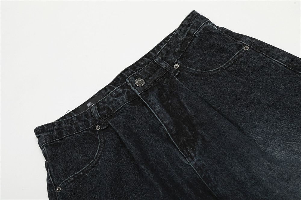 Japanese Brand × Jean American hip-hop retro washed distressed scimitar jeans Size US 32 / EU 48 - 4 Thumbnail