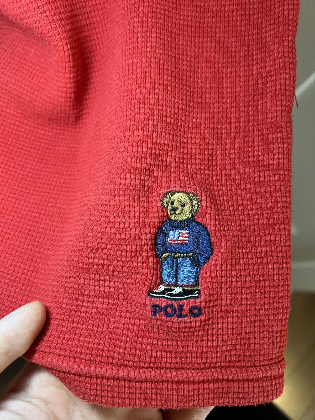 Polo Ralph Lauren Vintage Polo Ralph Lauren bear embroidery thermal longsleeve Size US L / EU 52-54 / 3 - 7 Thumbnail