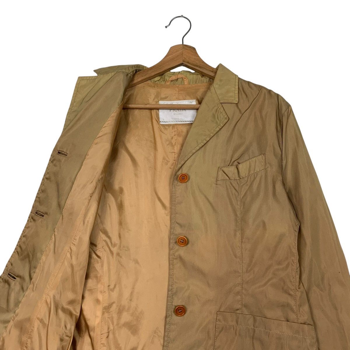 Prada Vintage Prada Made In Italy Brown Women Jacket Size XL / US 12-14 / IT 48-50 - 10 Thumbnail