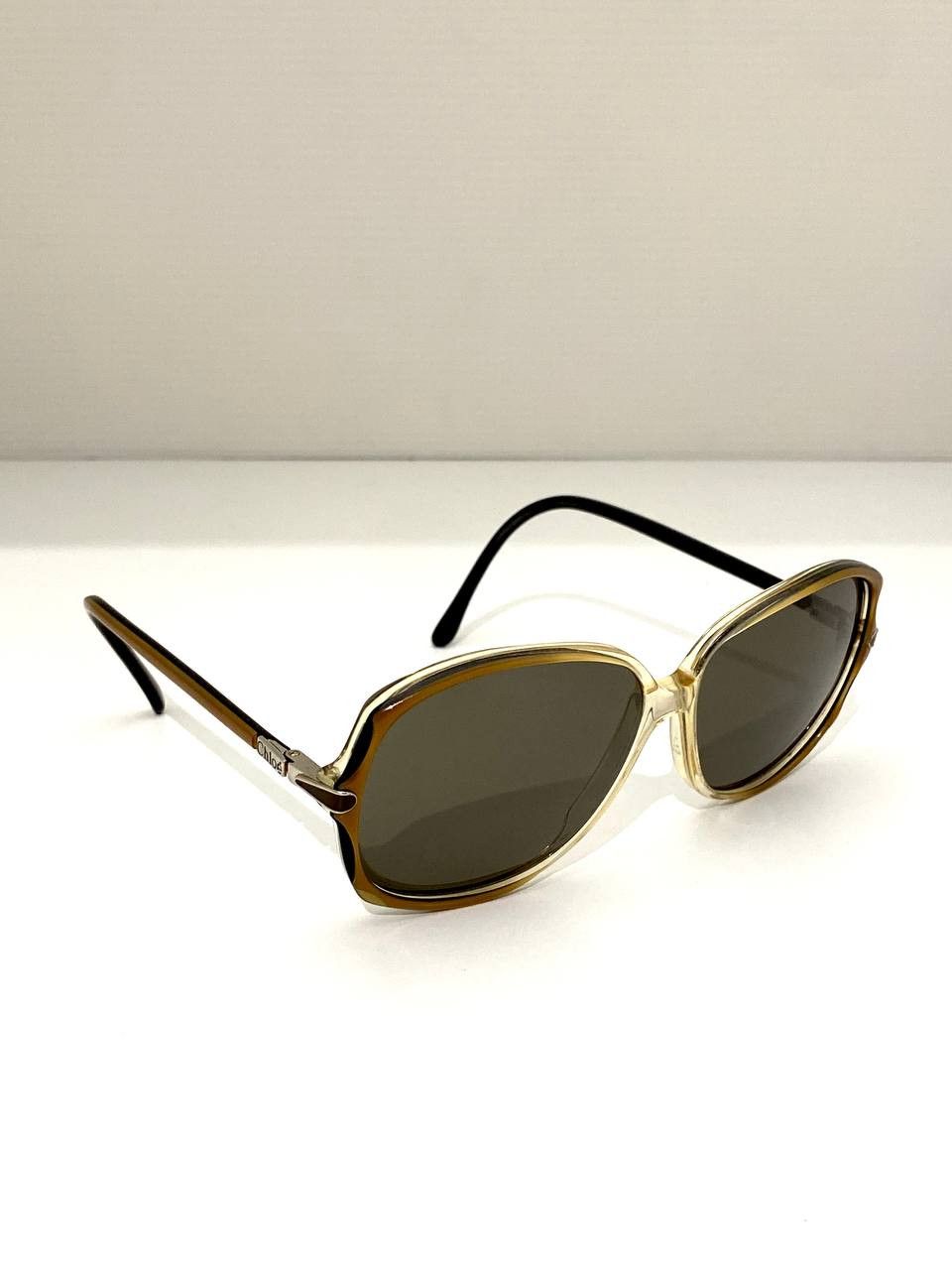 Chloe Logo Oval Round Vintage Sunglasses Y2K