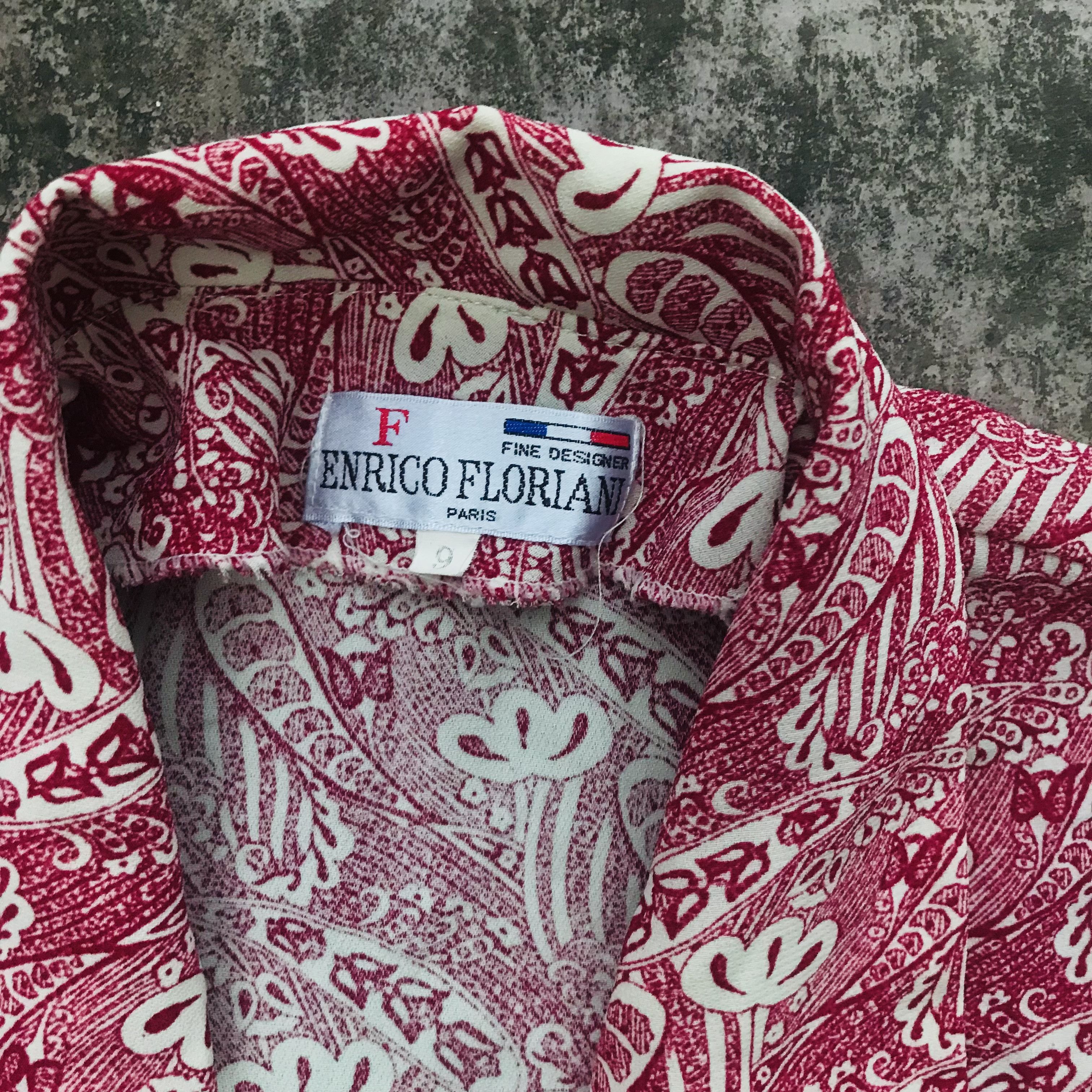 Vintage Vintage Open Collar Silk Shirt Size M / US 6-8 / IT 42-44 - 5 Thumbnail