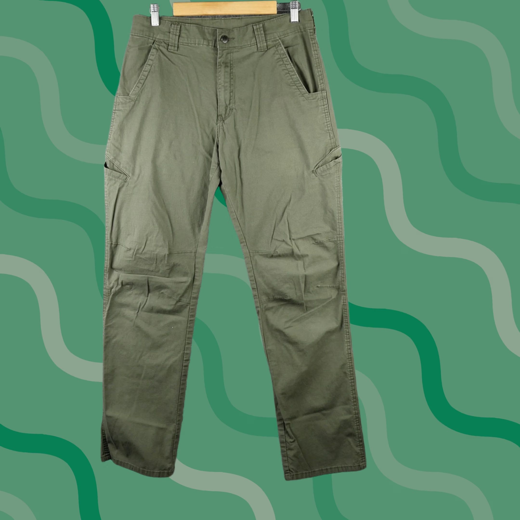 Dickies Dickies Pants Mens 32x32 Green Carpenter Canvas Stretch Ripstop Workwear Flex Size US 32 / EU 48 - 1 Thumbnail
