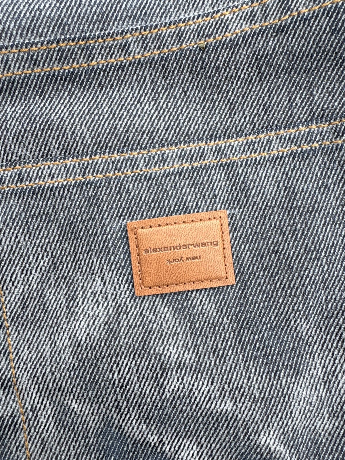 Alexander Wang × Designer Alexander wang low-rise flocked jeans Size 27" / US 4 / IT 40 - 4 Thumbnail