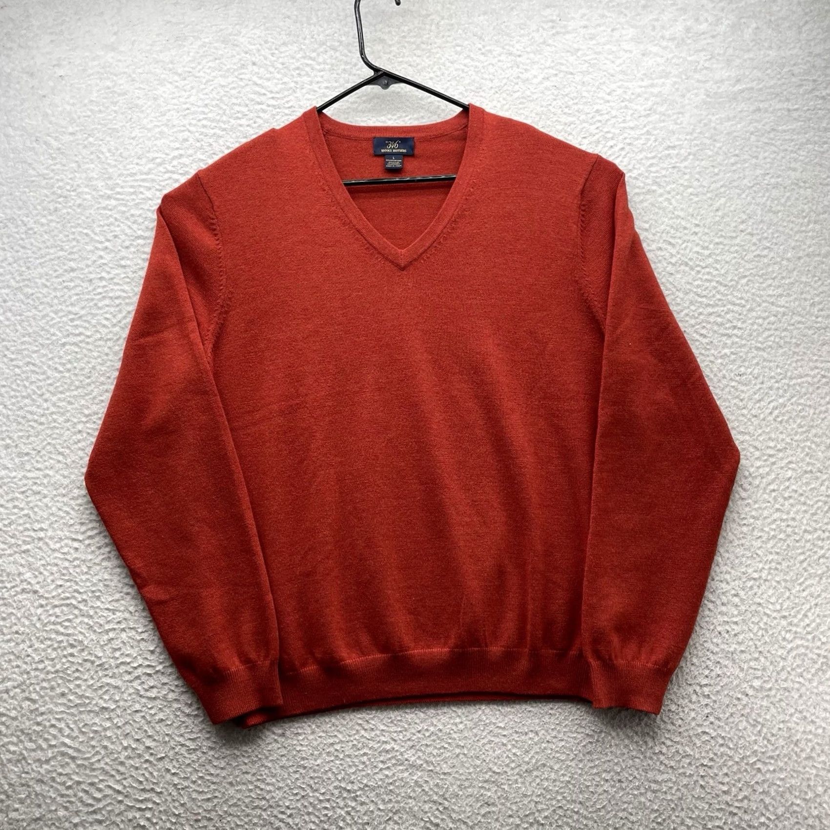 Brooks Brothers Brooks Brothers Sweater Mens Large L Red V-Neck Merino Wool Blend Stretch Preppy Knit Pullover Casual Winter Fall Spring Shirt Mens Size US L / EU 52-54 / 3 - 2 Thumbnail