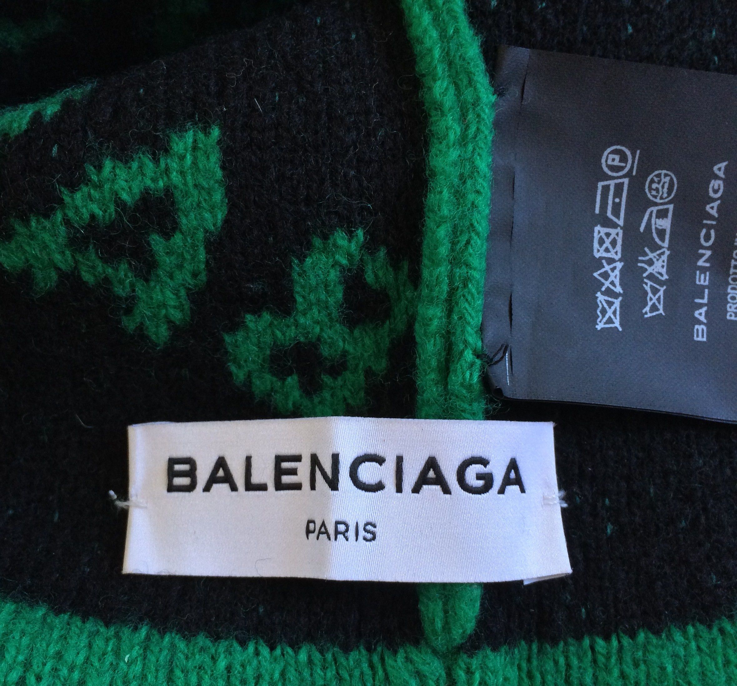 Balenciaga Balenciaga Wave Logo Beanie Hat Size ONE SIZE - 4 Thumbnail