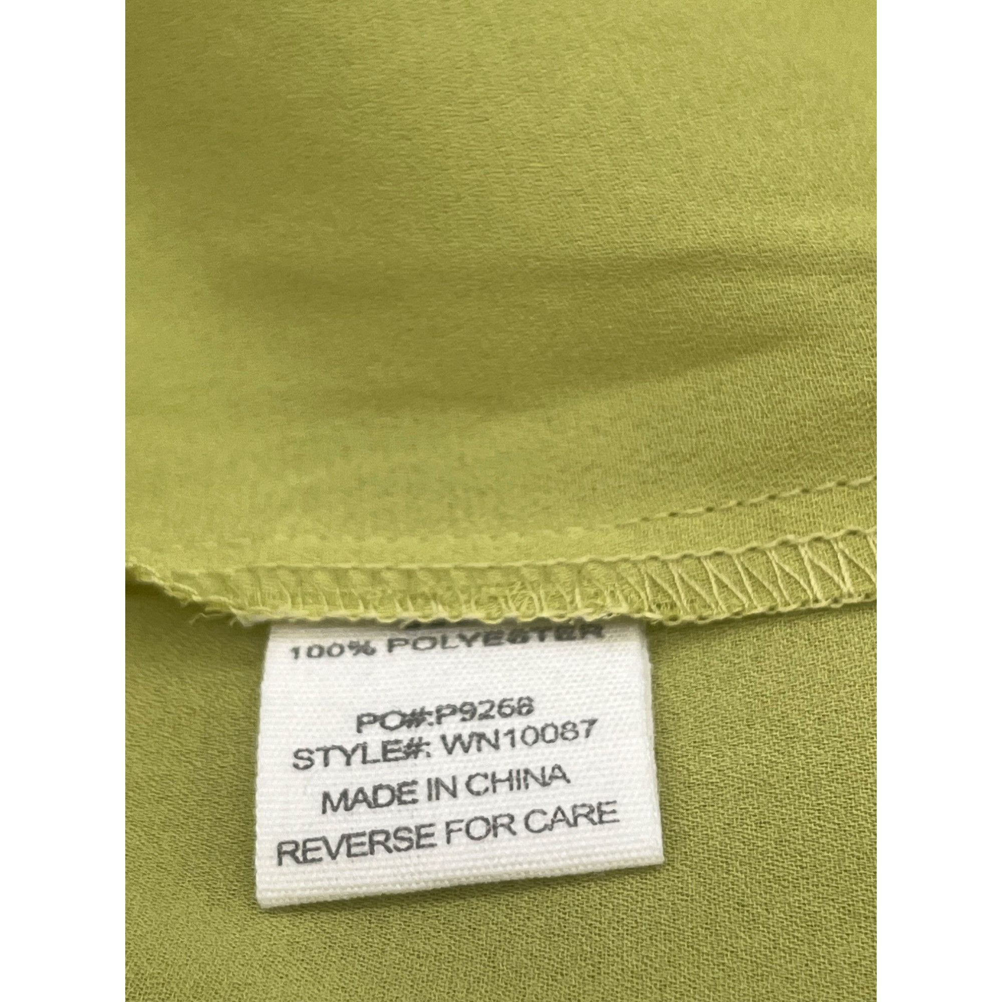 Other Lumiere Women’s Notched Collar Chiffon Top, Avocado, Sz. S Size S / US 4 / IT 40 - 7 Thumbnail