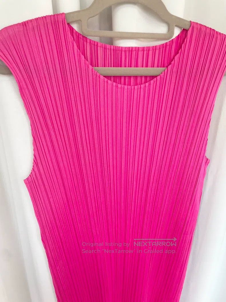 Issey Miyake Issey Miyake Barbie Pink Dress Size L / US 10 / IT 46 - 3 Thumbnail
