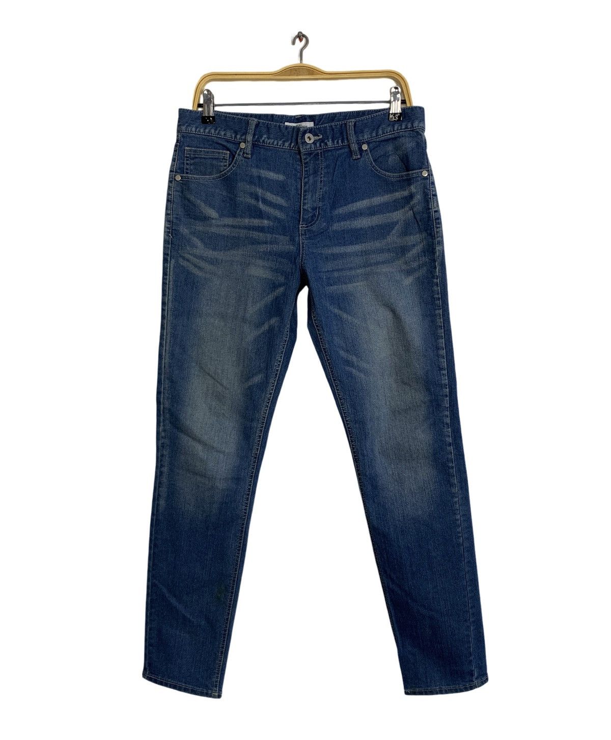 Japanese Brand Avail Avant Garde Indigo Denim Jeans Straight Cut Size US 32 / EU 48 - 1 Thumbnail
