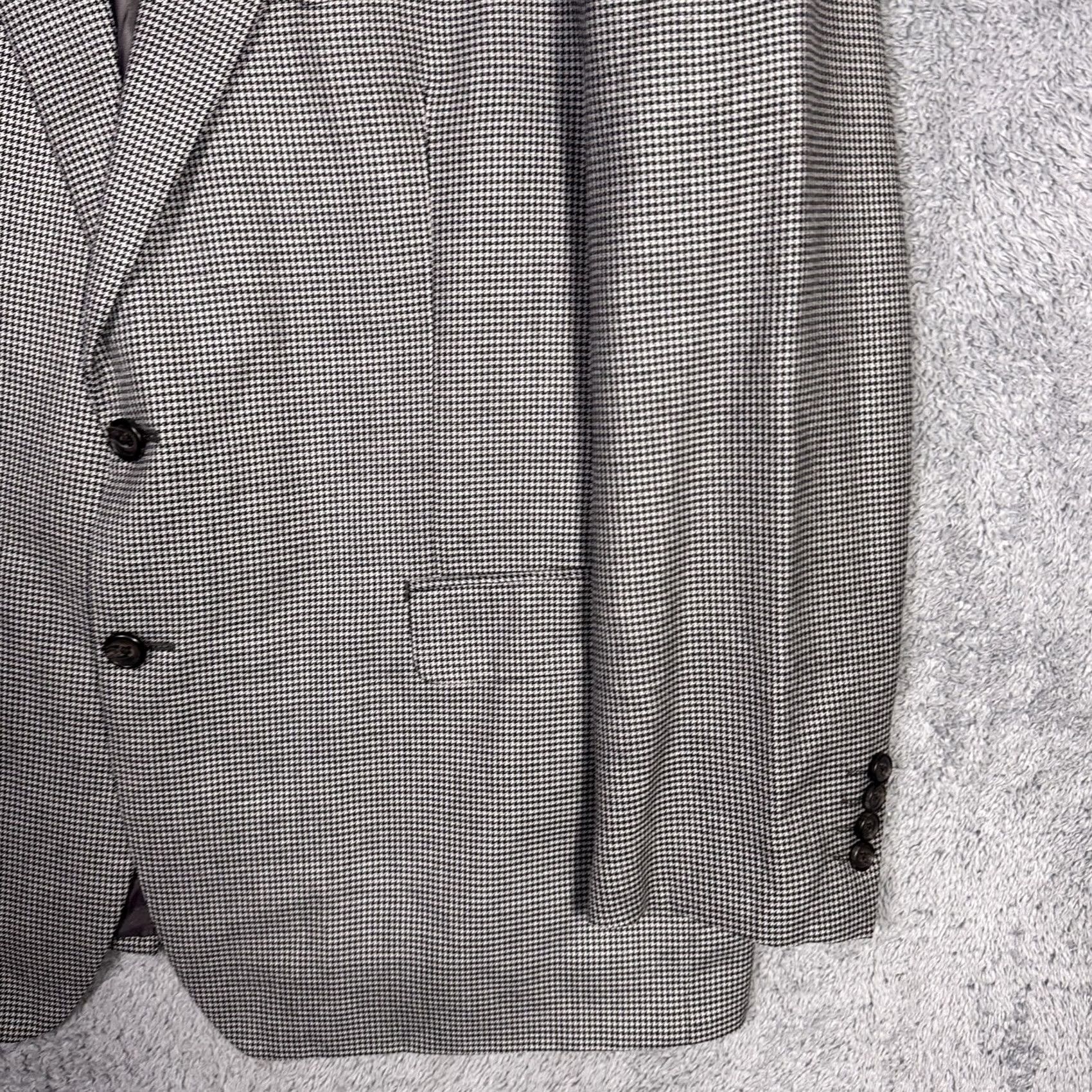 Ralph Lauren Ralph Lauren Blazer Men 50R Silk Wool Houndstooth Sport Coat Suit Jacket Size 50R - 3 Thumbnail