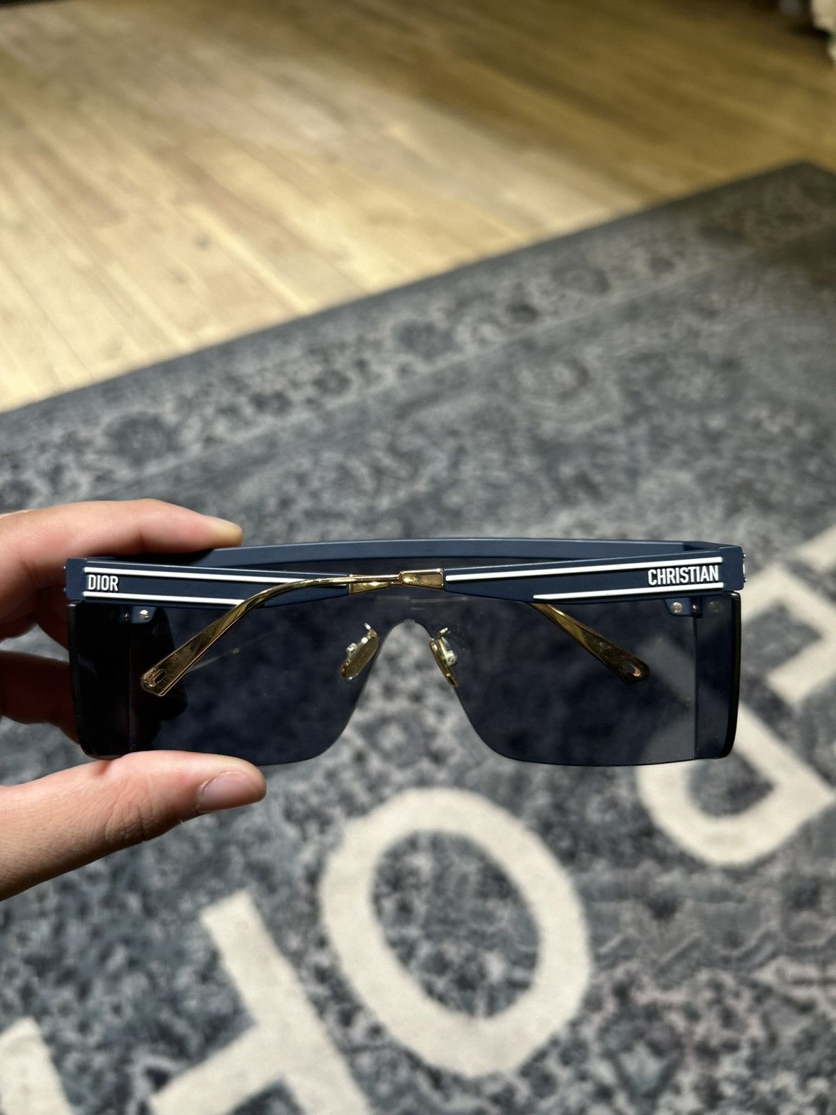 Dior Christian Dior Blue Oblique Mask Sunglasses Size ONE SIZE - 10 Thumbnail