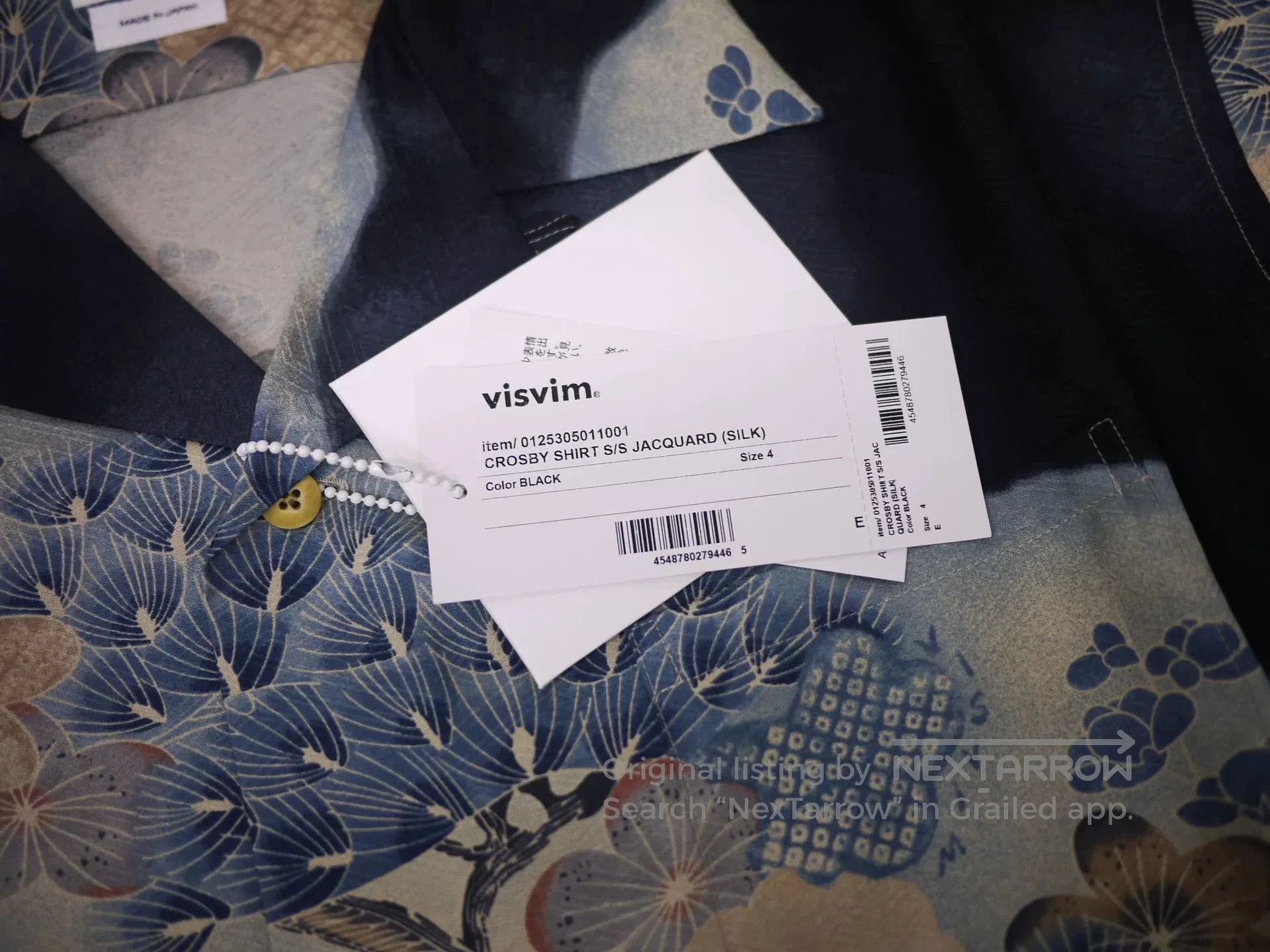Visvim visvim crosby shirt jacquard silk black. Size US S / EU 44-46 / 1 - 9 Thumbnail