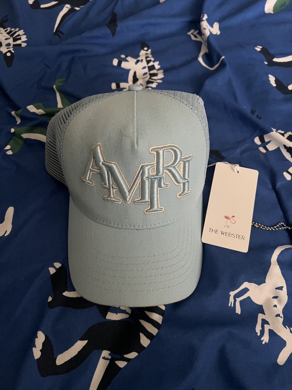 Amiri Amiri baby blue trucker hat Size ONE SIZE - 1 Thumbnail