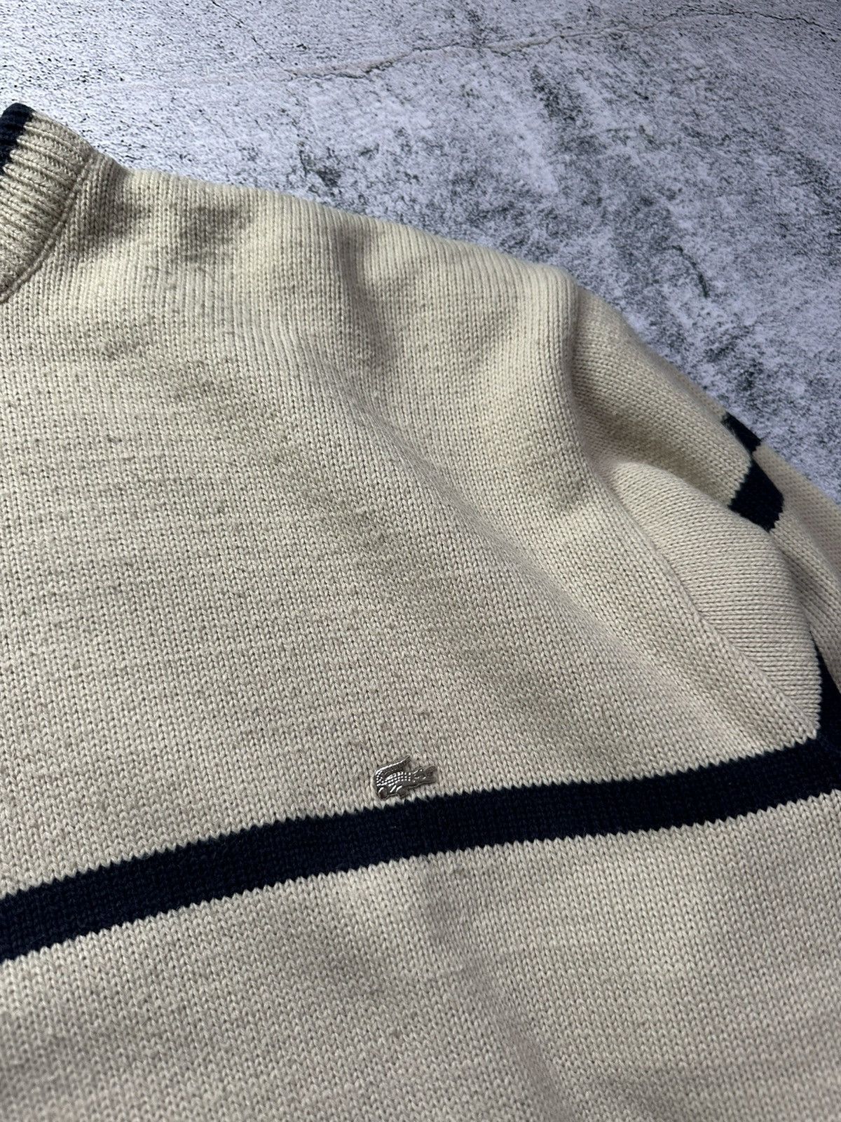 Lacoste Vintage Chemise Lacoste Sweater Y2K Logo Size US L / EU 52-54 / 3 - 7 Thumbnail