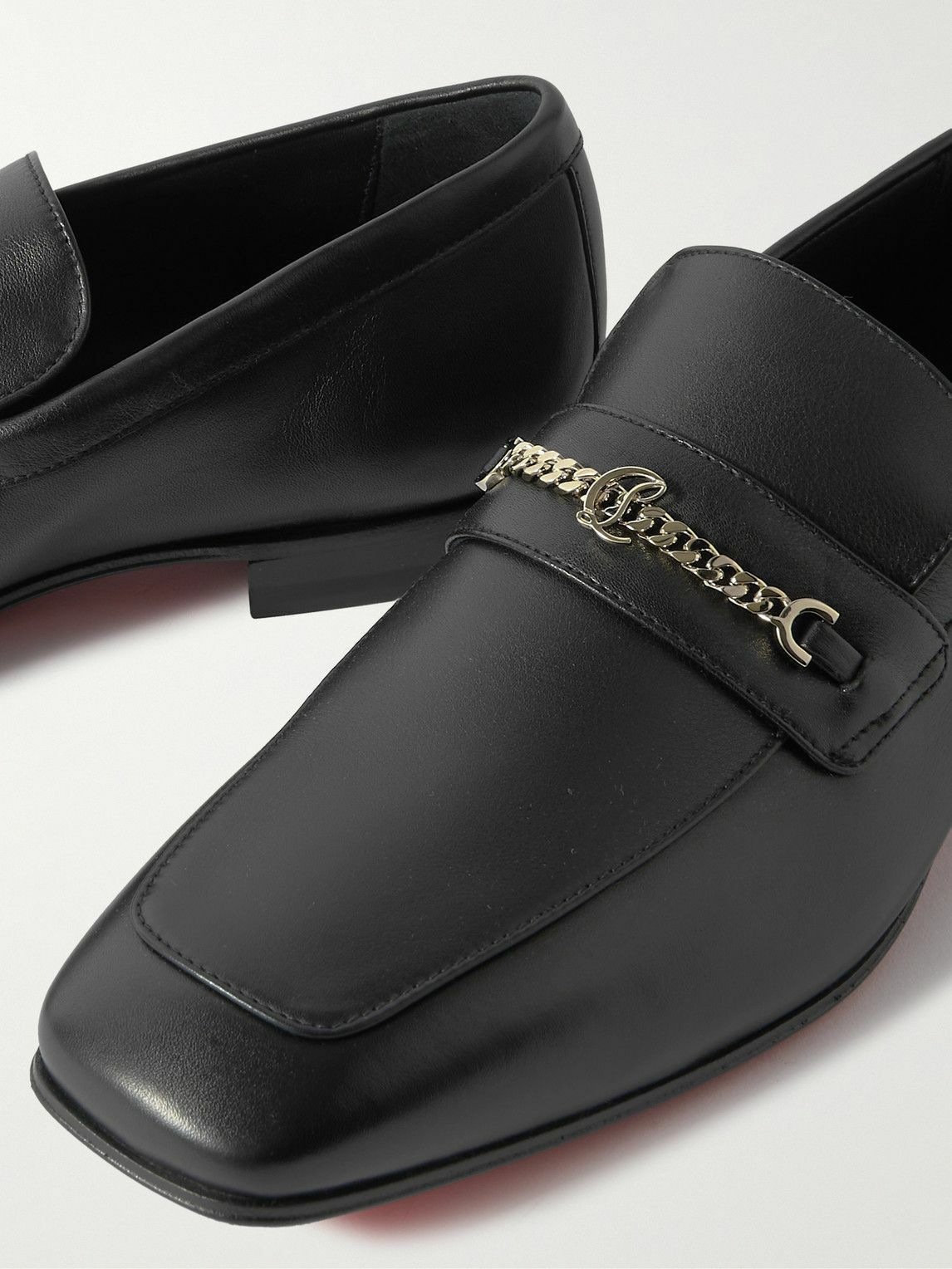 Christian Louboutin o1s1wg111025 Loafers in Black Size US 7 / EU 40 - 3 Thumbnail