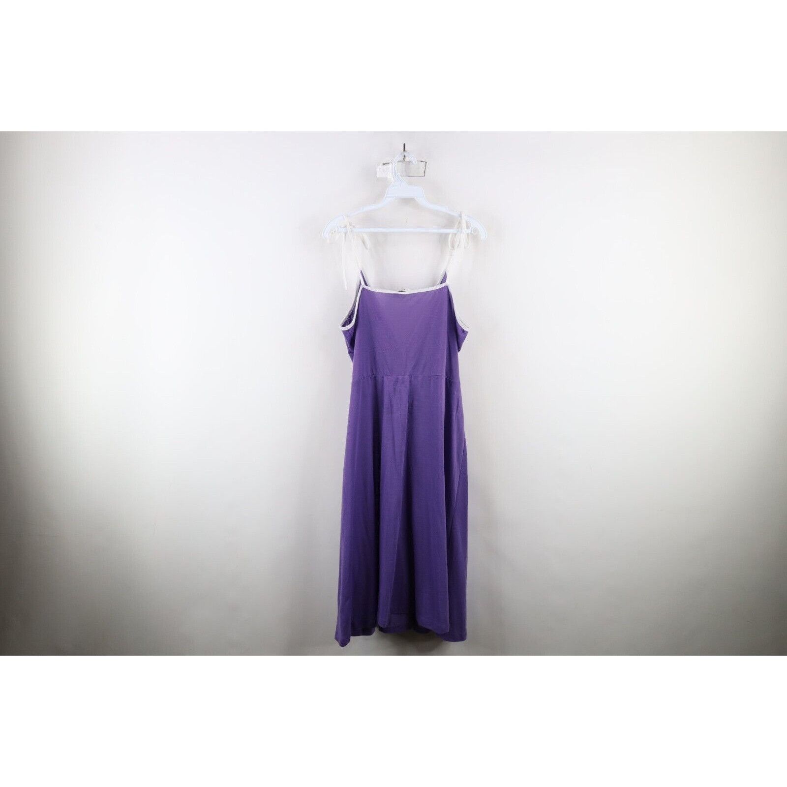 Vintage Vintage 70s Sheer Lightweight Knit Spaghetti Strap Dress Size XXL / US 16-18 / IT 52-54 - 11 Thumbnail