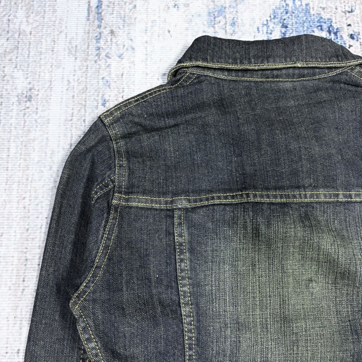 REGASS WOMEN TYPE 2 DENIM DISTRESSED FADED PUNK STYLE JACKET