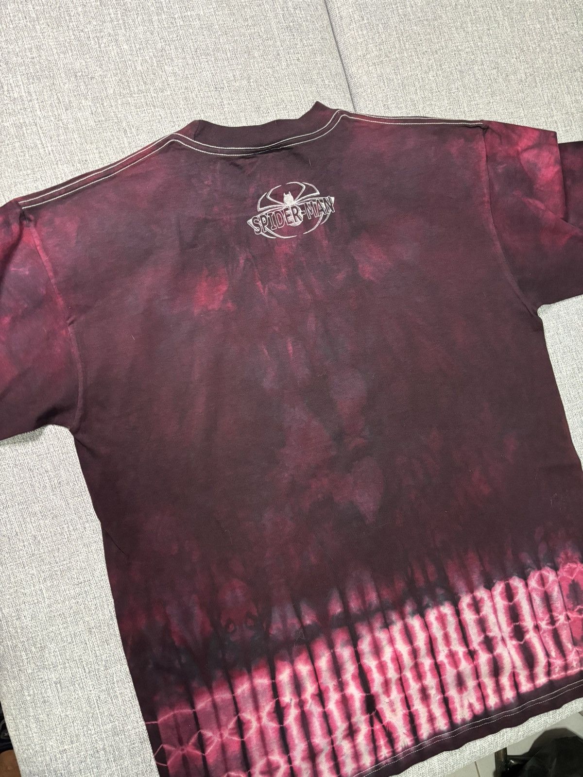 Marvel Comics × Vintage Vintage bootleg shirt tie dye Spiderman Size US XL / EU 56 / 4 - 4 Thumbnail