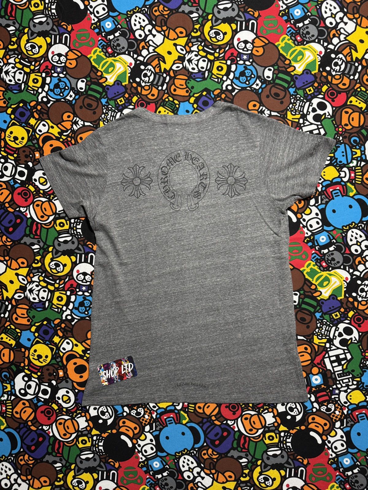 Chrome Hearts Chrome Hearts Womens Grey Multj Logo Tee Size XXL / US 16-18 / IT 52-54 - 1 Thumbnail