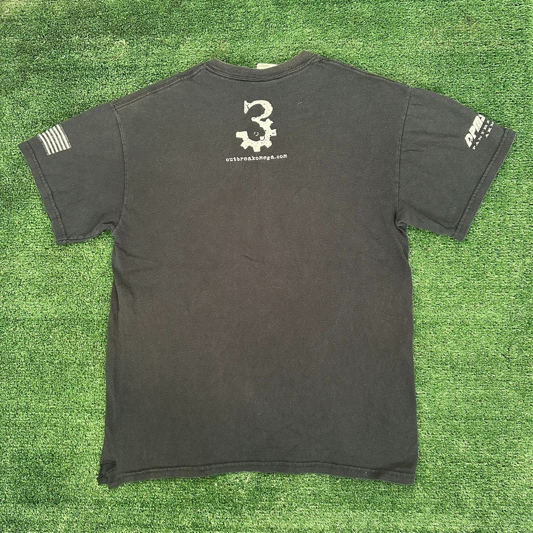 Japanese Brand Vintage Y2K Biohazard Skulls T-Shirt DPMS Panther Arms Faded Size US M / EU 48-50 / 2 - 6 Thumbnail