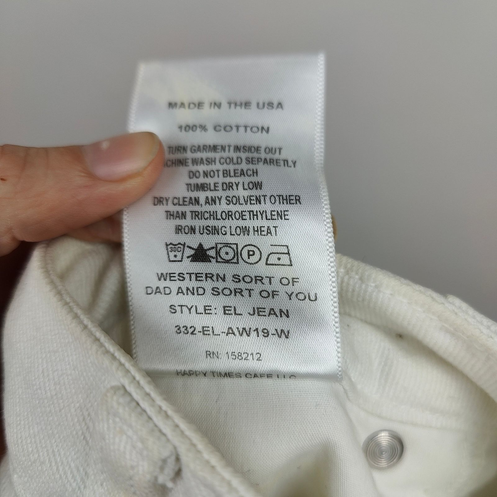 Eckhaus Latta Eckhaus Latta El Jeans Womens 30 White High Rise Size 30" / US 8 / IT 44 - 11 Thumbnail